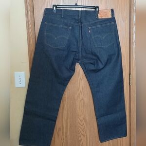 Levi's 501 Button Fly Men's Dark Blue Jeans NWOT